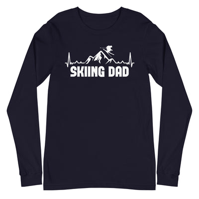 Skifahren Dad 1 - Longsleeve (Unisex) klettern ski xxx yyy zzz Navy