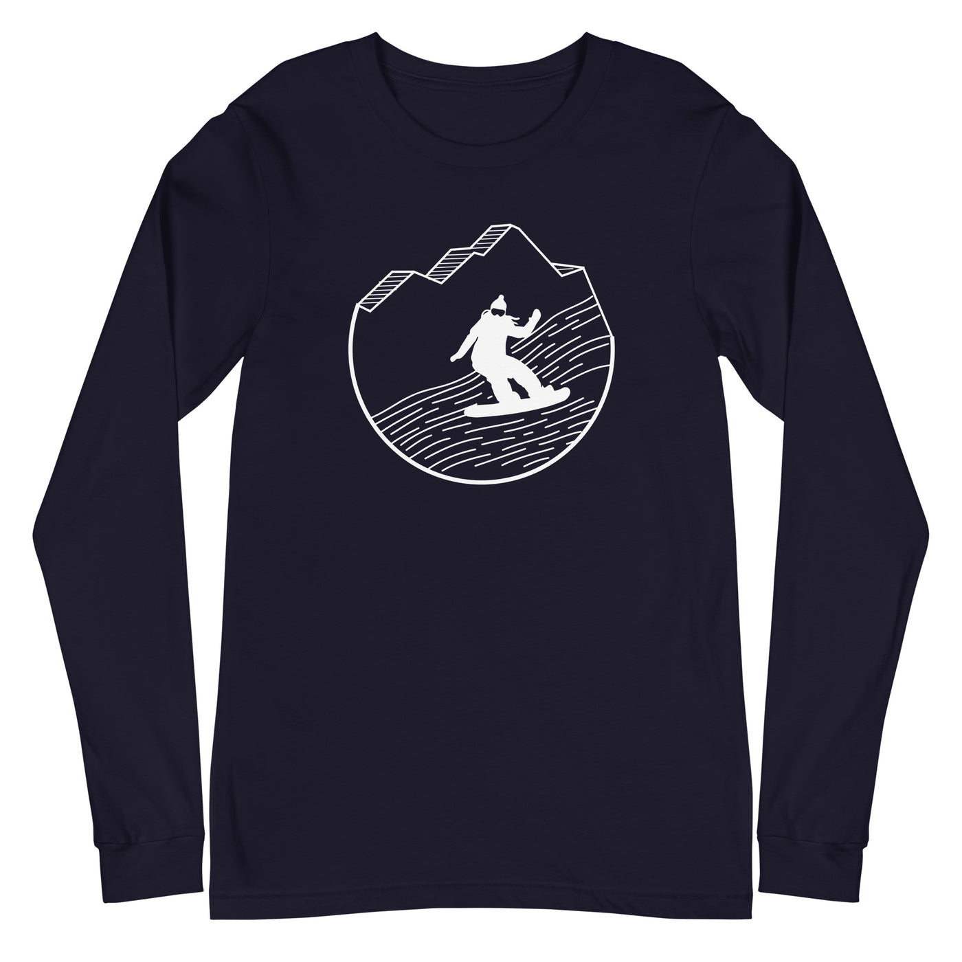 Snowboarding - (15) - Longsleeve (Unisex) snowboarden xxx yyy zzz Navy