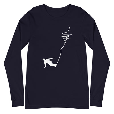 Snowboarding - (19) - Longsleeve (Unisex) snowboarden xxx yyy zzz Navy