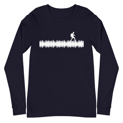 Schallwellen - Wandern - Longsleeve (Unisex) wandern xxx yyy zzz Navy