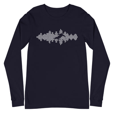 Schallwellen - Skifahren - Longsleeve (Unisex) klettern ski xxx yyy zzz Navy