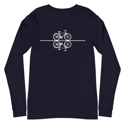 Gerade Linie - Radfahren - - Longsleeve (Unisex) fahrrad xxx yyy zzz Navy