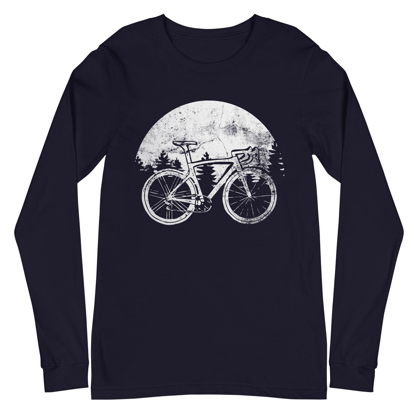 Sonne_-_Radfahren_-_(F)_(2) - Longsleeve (Unisex) xxx yyy zzz Navy