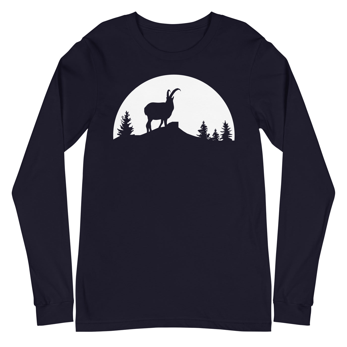 Sonne_-_Goat_-_(B) - Unisex Long Sleeve Tee | Bella + Canvas 3501 xxx yyy zzz Navy