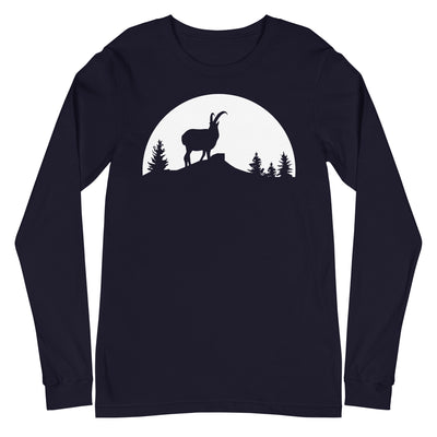 Sonne_-_Goat_-_(B) - Unisex Long Sleeve Tee | Bella + Canvas 3501 xxx yyy zzz Navy