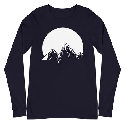 Sonne - Berge - - Longsleeve (Unisex) berge xxx yyy zzz Navy