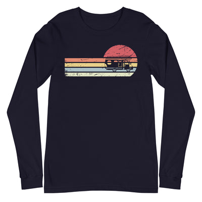 Sonne und Retro Linies - Camping Van - (C) - Unisex Long Sleeve Tee | Bella + Canvas 3501