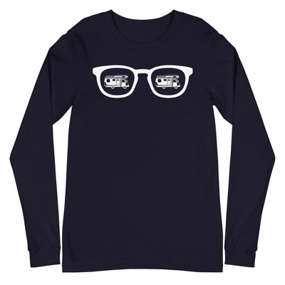 Sonnenbrille und Camping - Longsleeve (Unisex) camping xxx yyy zzz Navy