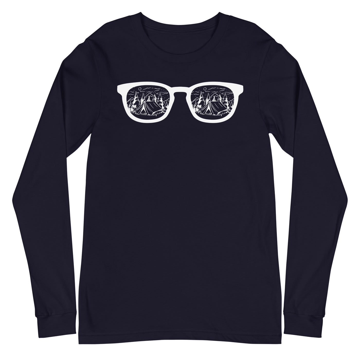 Sonnenbrille und Camping 1 - Longsleeve (Unisex) camping xxx yyy zzz Navy