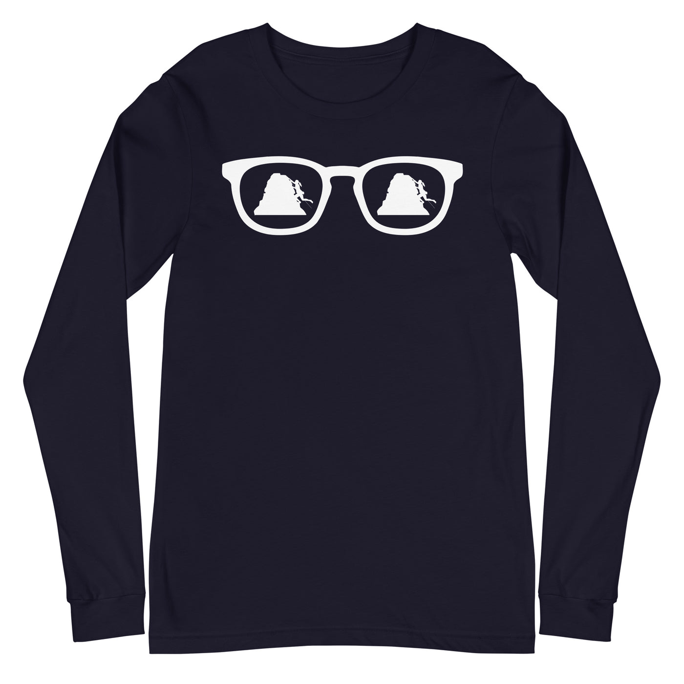 Sonnenbrille und Klettern 1 - Longsleeve (Unisex) klettern xxx yyy zzz Navy