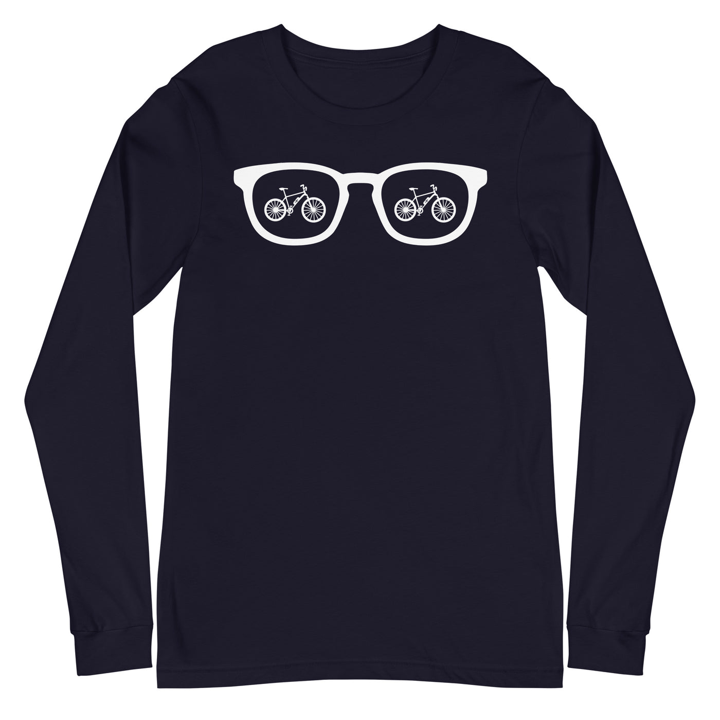 Sonnenbrille und E-Bike - Longsleeve (Unisex) e-bike xxx yyy zzz Navy