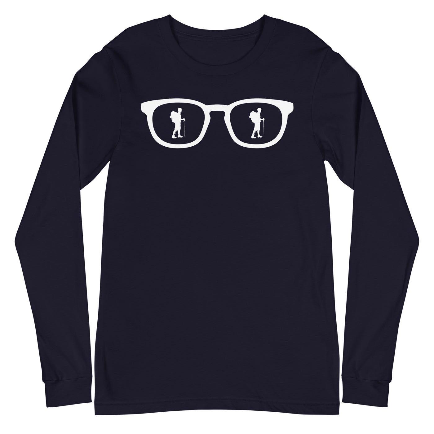 Sonnenbrille und Wandern - Longsleeve (Unisex) wandern xxx yyy zzz Navy