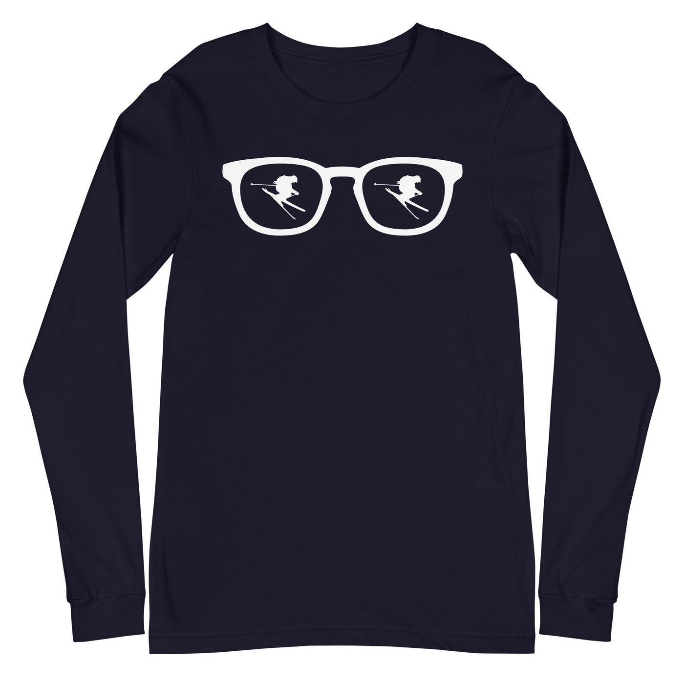 Sonnenbrille und Skifahren - Longsleeve (Unisex) klettern ski xxx yyy zzz Navy