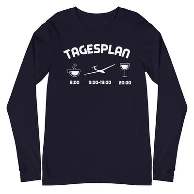 Tagesplan - - Longsleeve (Unisex) berge xxx yyy zzz Navy