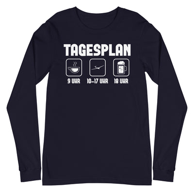 Tagesplan - - Longsleeve (Unisex) berge xxx yyy zzz Navy