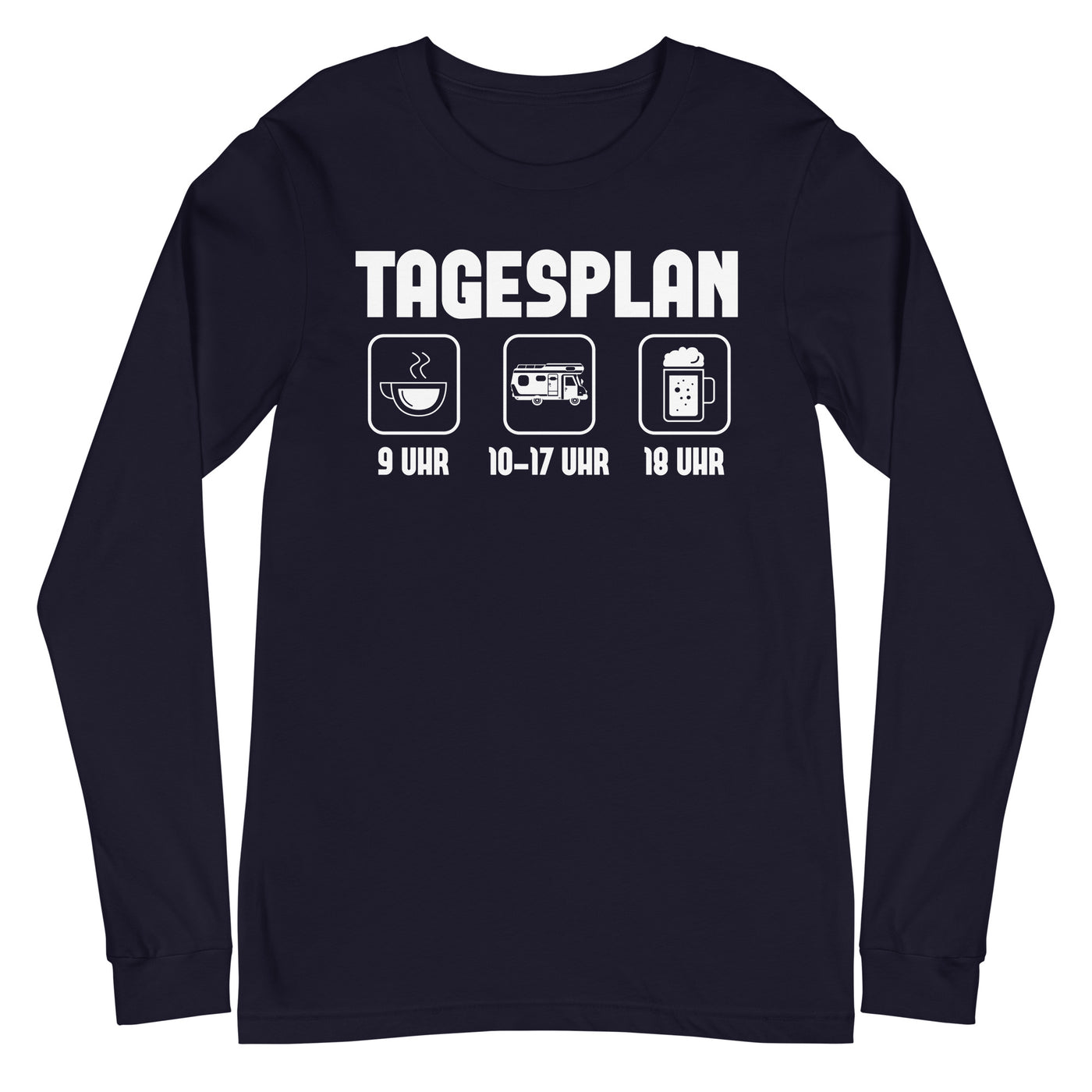 Tagesplan_-_(C) - Unisex Long Sleeve Tee | Bella + Canvas 3501