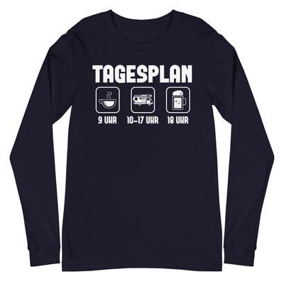 Tagesplan - Longsleeve (Unisex) camping xxx yyy zzz Navy