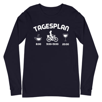 Tagesplan - Longsleeve (Unisex) fahrrad xxx yyy zzz Navy