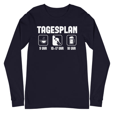 Tagesplan - (K) - Longsleeve (Unisex) klettern xxx yyy zzz Navy