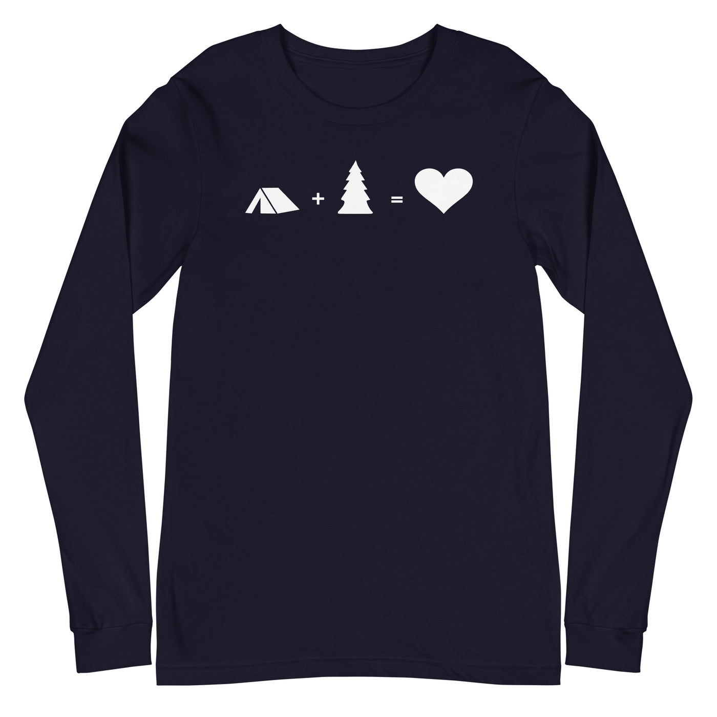 Baum - Herz - Camping - Longsleeve (Unisex) camping xxx yyy zzz Navy