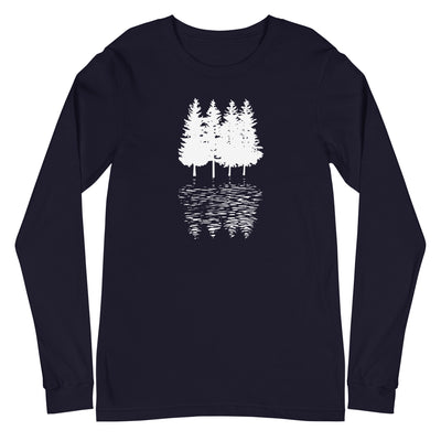 Bäume - (C) - Unisex Long Sleeve Tee | Bella + Canvas 3501 xxx yyy zzz Navy