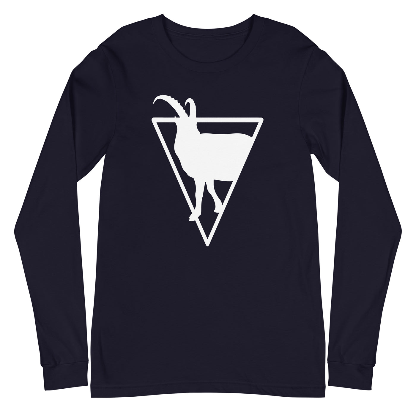 Triagnle - Goat - Longsleeve (Unisex) berge xxx yyy zzz Navy