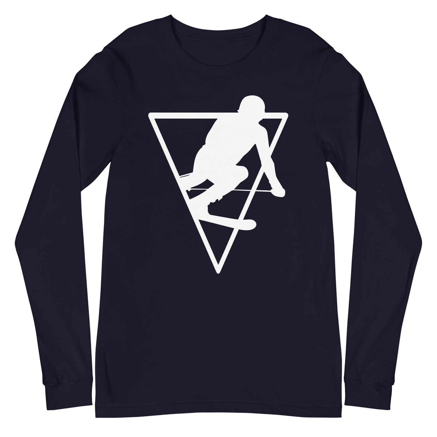 Dreieck - Skifahren - Longsleeve (Unisex) klettern ski xxx yyy zzz Navy