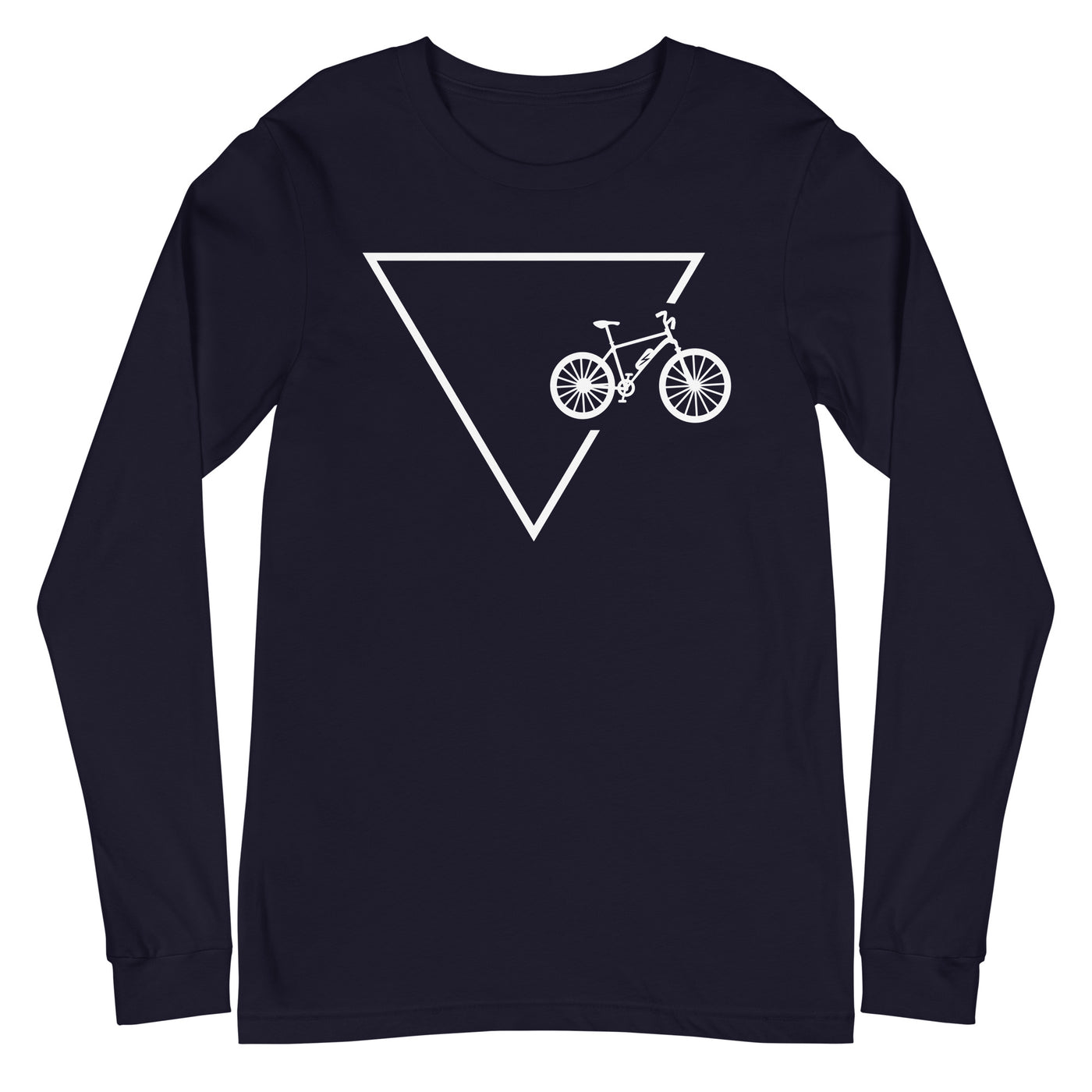 Dreieck 1 und Ebike - Longsleeve (Unisex) e-bike xxx yyy zzz Navy