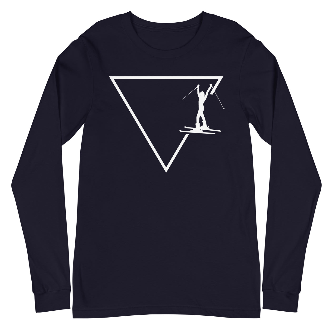 Dreieck 1 und Skifahren - Longsleeve (Unisex) klettern ski xxx yyy zzz Navy