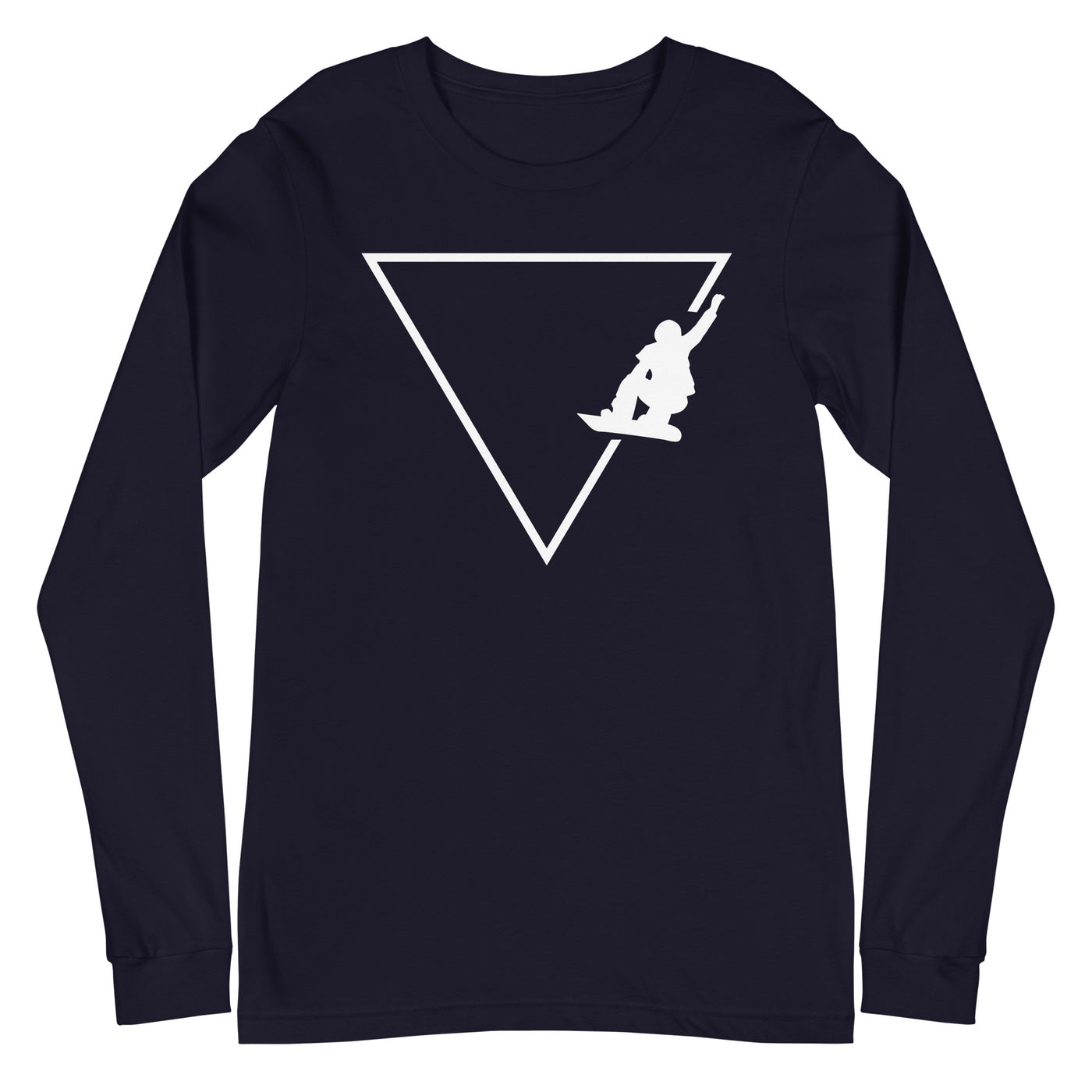 Dreieck 1 und Snowboarding - Longsleeve (Unisex) snowboarden xxx yyy zzz Navy