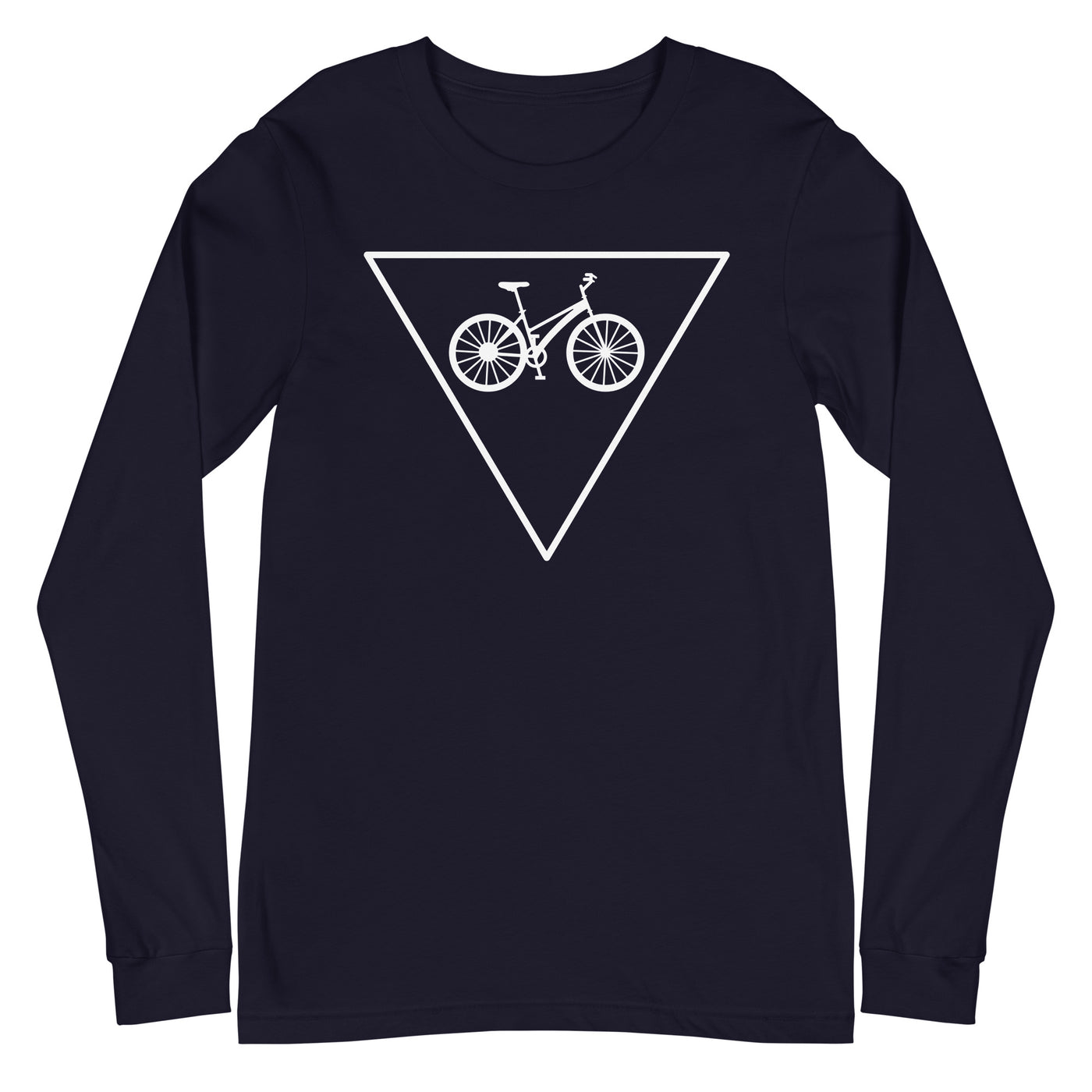 Dreieck und Fahrrad - Longsleeve (Unisex) fahrrad xxx yyy zzz Navy