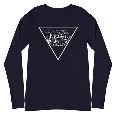 Dreieck und Camping - Longsleeve (Unisex) camping xxx yyy zzz Navy