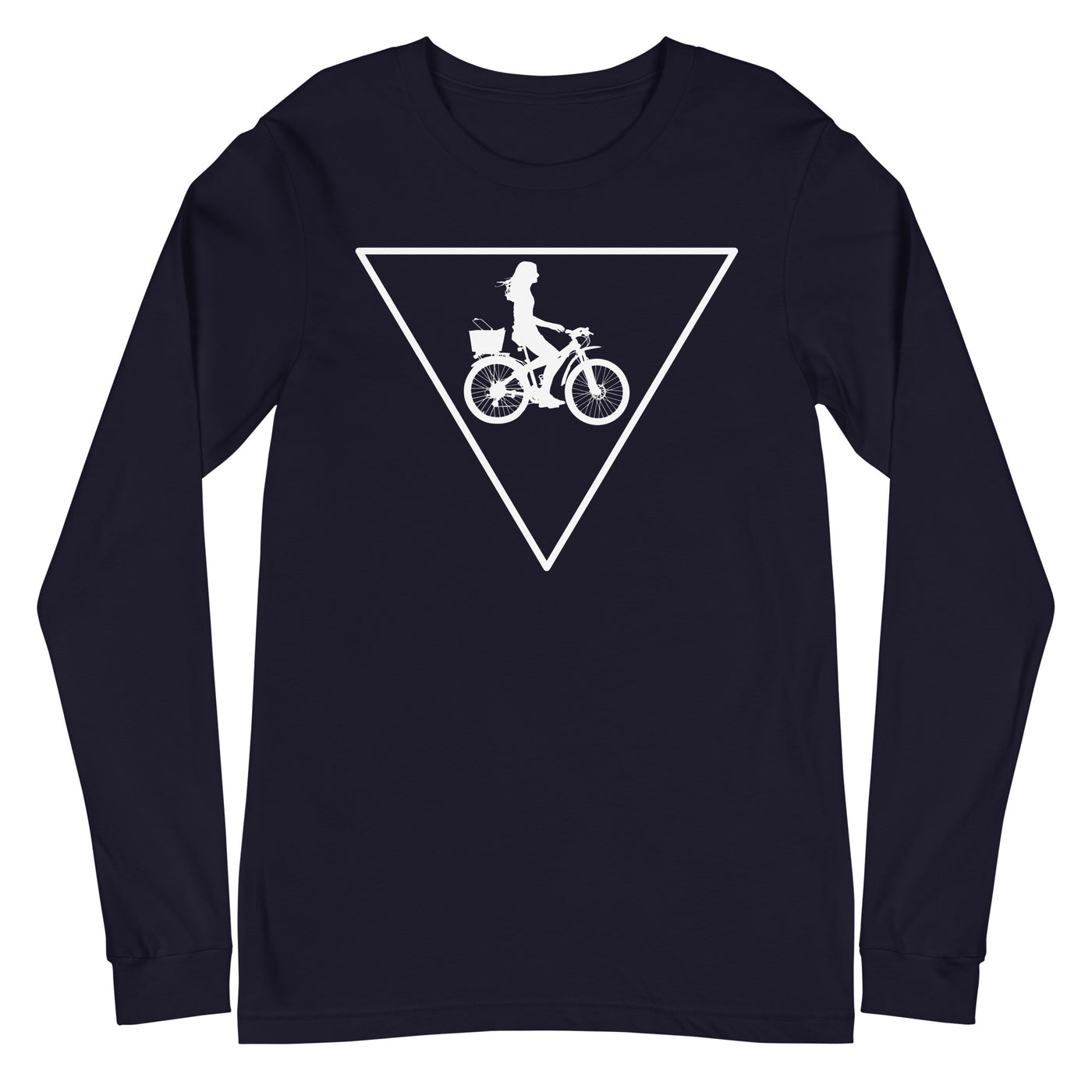 Dreieck und Radfahren - - Longsleeve (Unisex) fahrrad xxx yyy zzz Navy