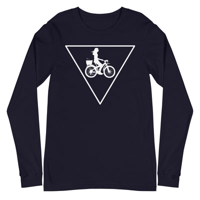 Dreieck und Radfahren - - Longsleeve (Unisex) fahrrad xxx yyy zzz Navy