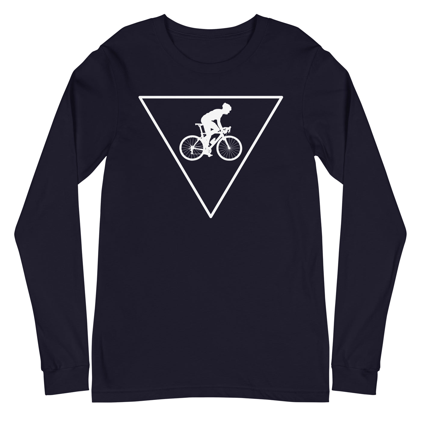 Dreieck und Radfahren - Longsleeve (Unisex) fahrrad xxx yyy zzz Navy