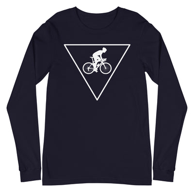 Dreieck und Radfahren - (F) - Longsleeve (Unisex) fahrrad xxx yyy zzz Navy