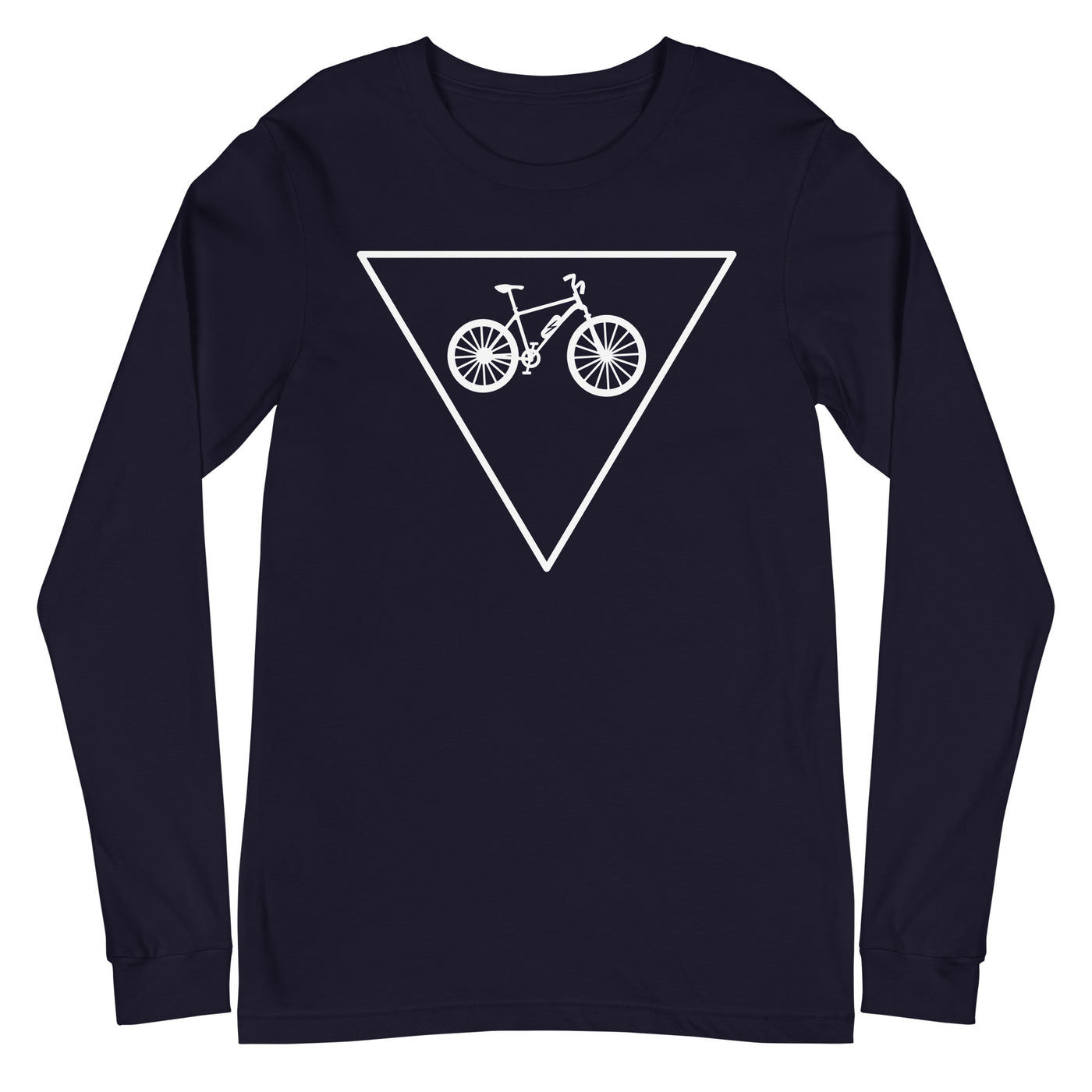 Dreieck und Ebike - Longsleeve (Unisex) e-bike xxx yyy zzz Navy