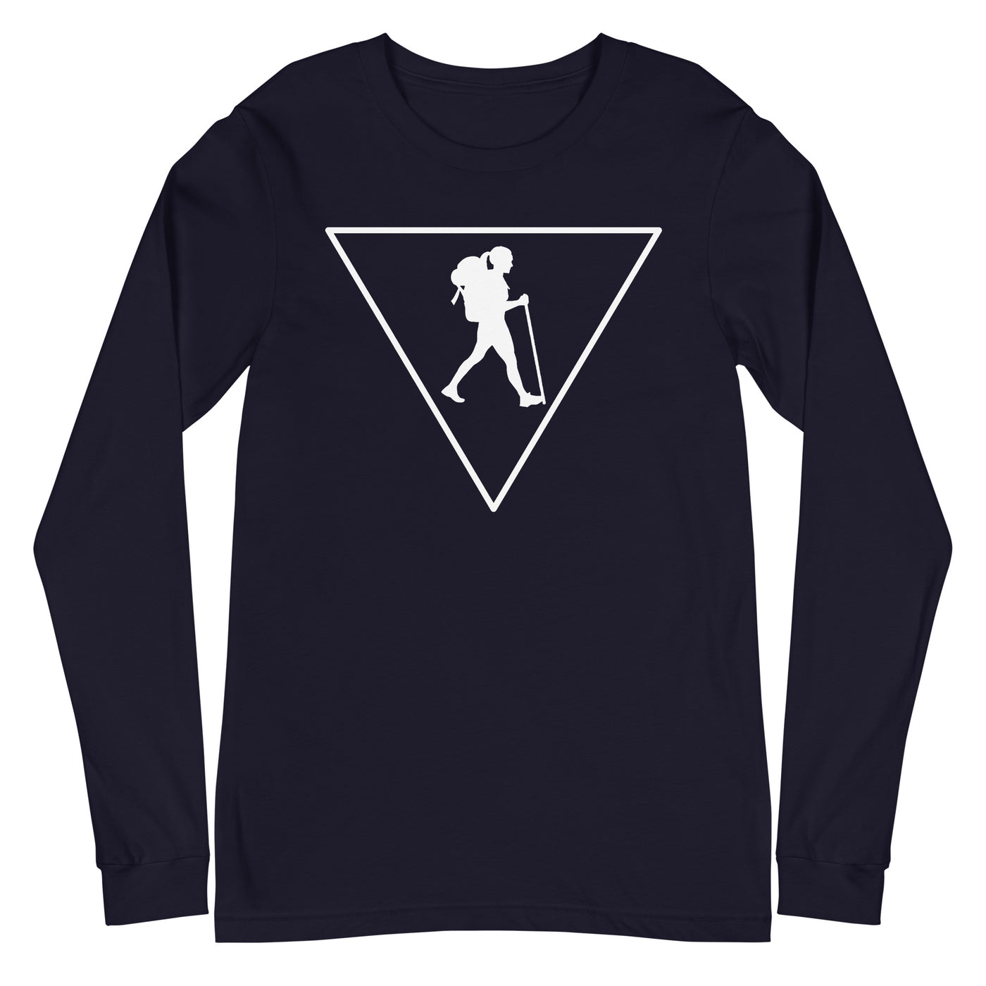 Dreieck und Wandern - Longsleeve (Unisex) wandern xxx yyy zzz Navy