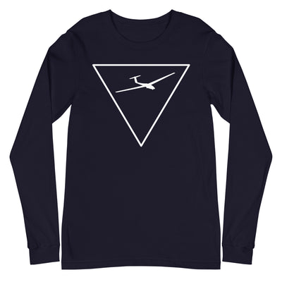 Dreieck und Segelflugzeug - Longsleeve (Unisex) berge xxx yyy zzz Navy