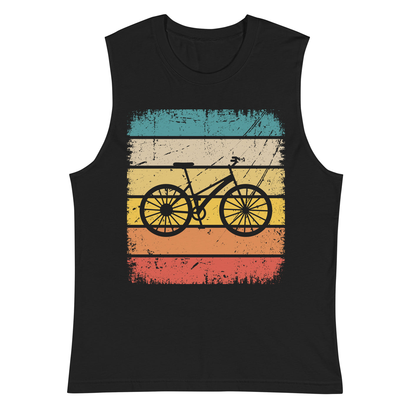 Vintage Square and Cycling - Muskelshirt (Unisex) fahrrad Schwarz