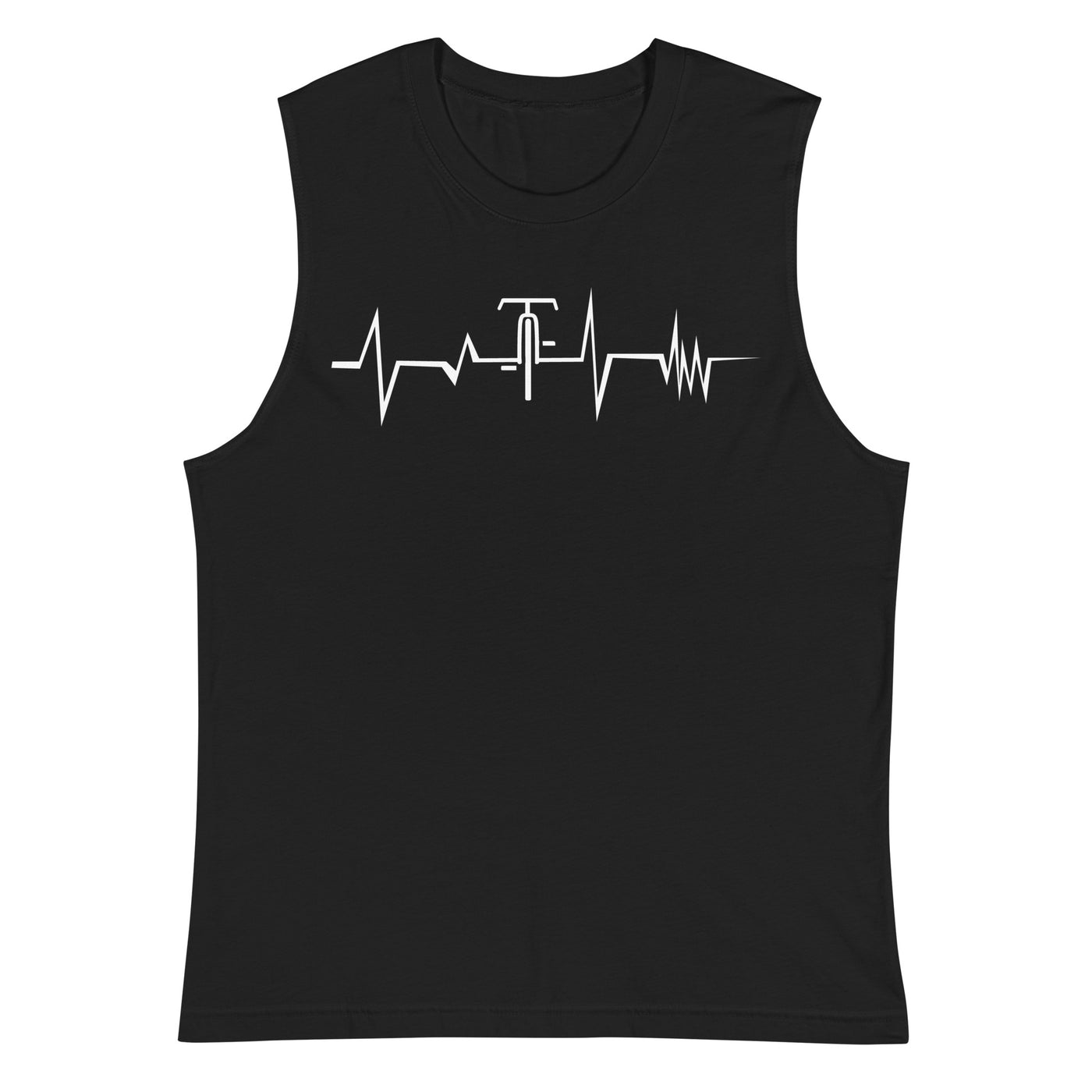 Heartbeat - Cycle - Muskelshirt (Unisex) fahrrad Schwarz