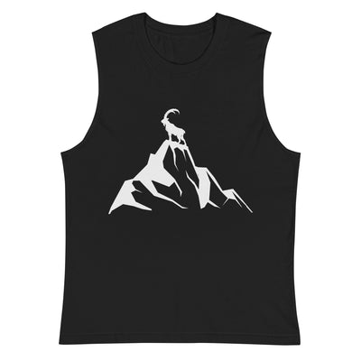 Steinbock_am_Berg_-_(B.W) - Unisex Muscle Shirt | Bella + Canvas 3483 wandern xxx yyy zzz 2XL