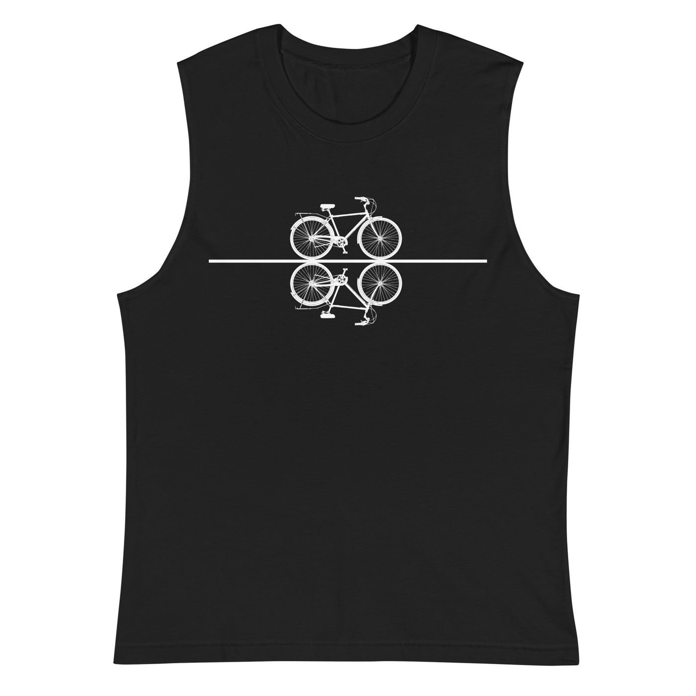 Gerade_Linie_-_Radfahren_-_(F) - Muskelshirt (Unisex) fahrrad xxx yyy zzz 2XL