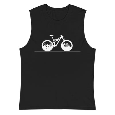 Gerade Linie - Berge - Radfahren - - Muskelshirt (Unisex) fahrrad xxx yyy zzz 2XL