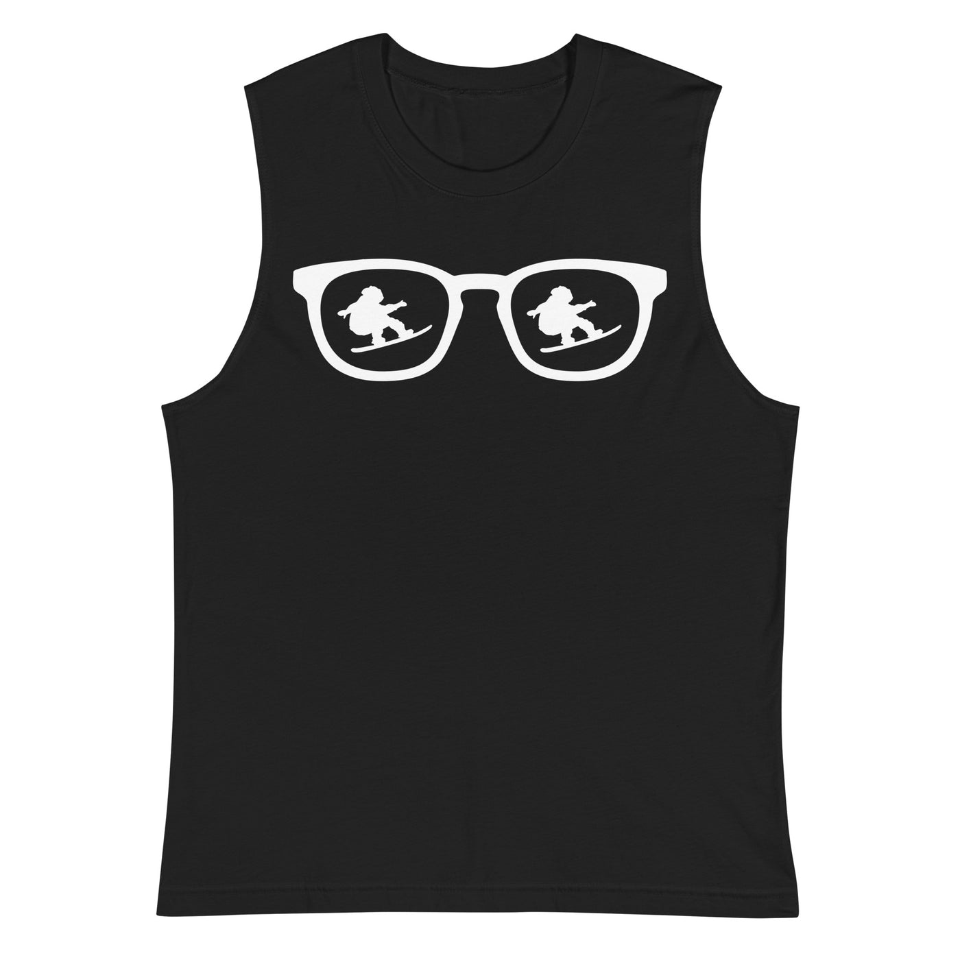 Sonnenbrille und Snowboarding - Muskelshirt (Unisex) snowboarden xxx yyy zzz 2XL