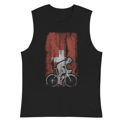 Schweizer Flagge 1 und Radfahren - Muskelshirt (Unisex) fahrrad xxx yyy zzz 2XL