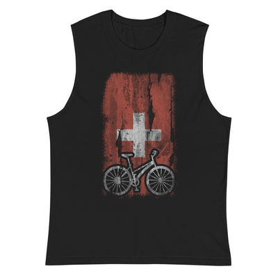 Schweizer Flagge und Radfahren - Muskelshirt (Unisex) fahrrad xxx yyy zzz 2XL