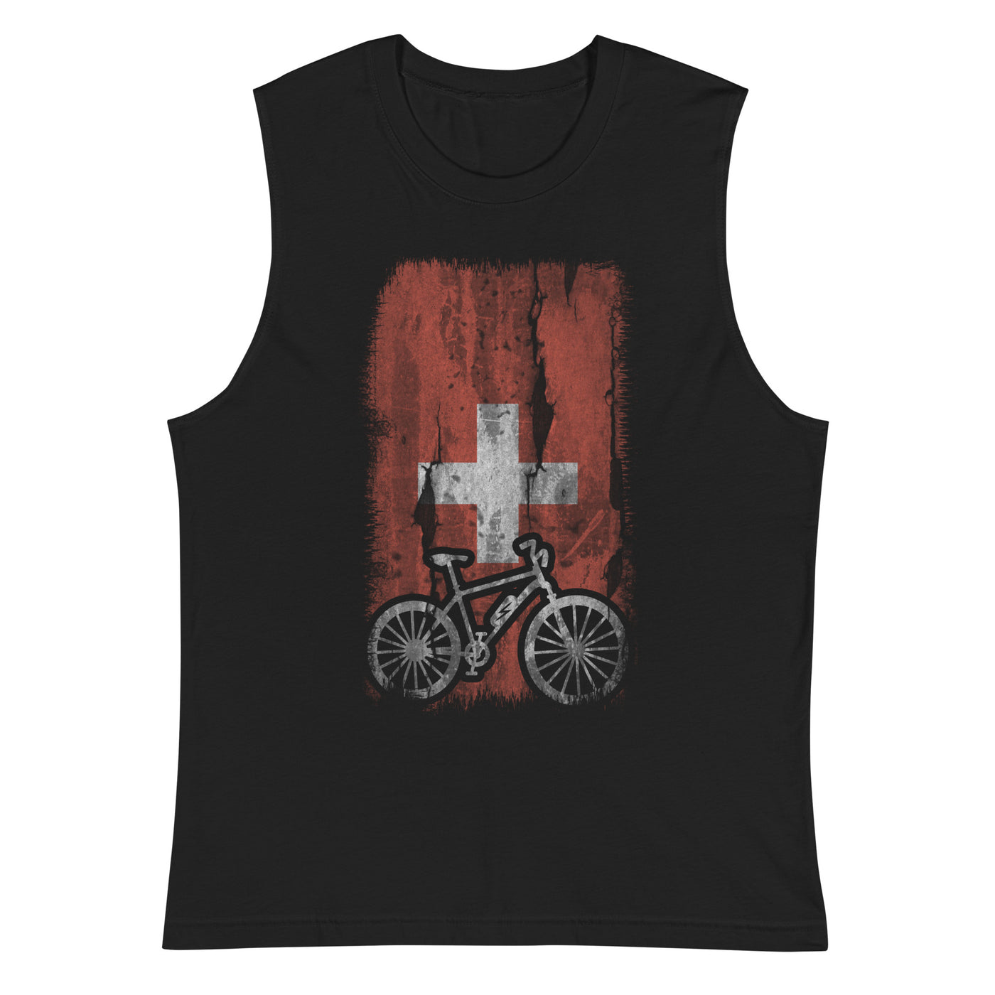 Schweizer Flagge und Ebike - Muskelshirt (Unisex) e-bike xxx yyy zzz 2XL