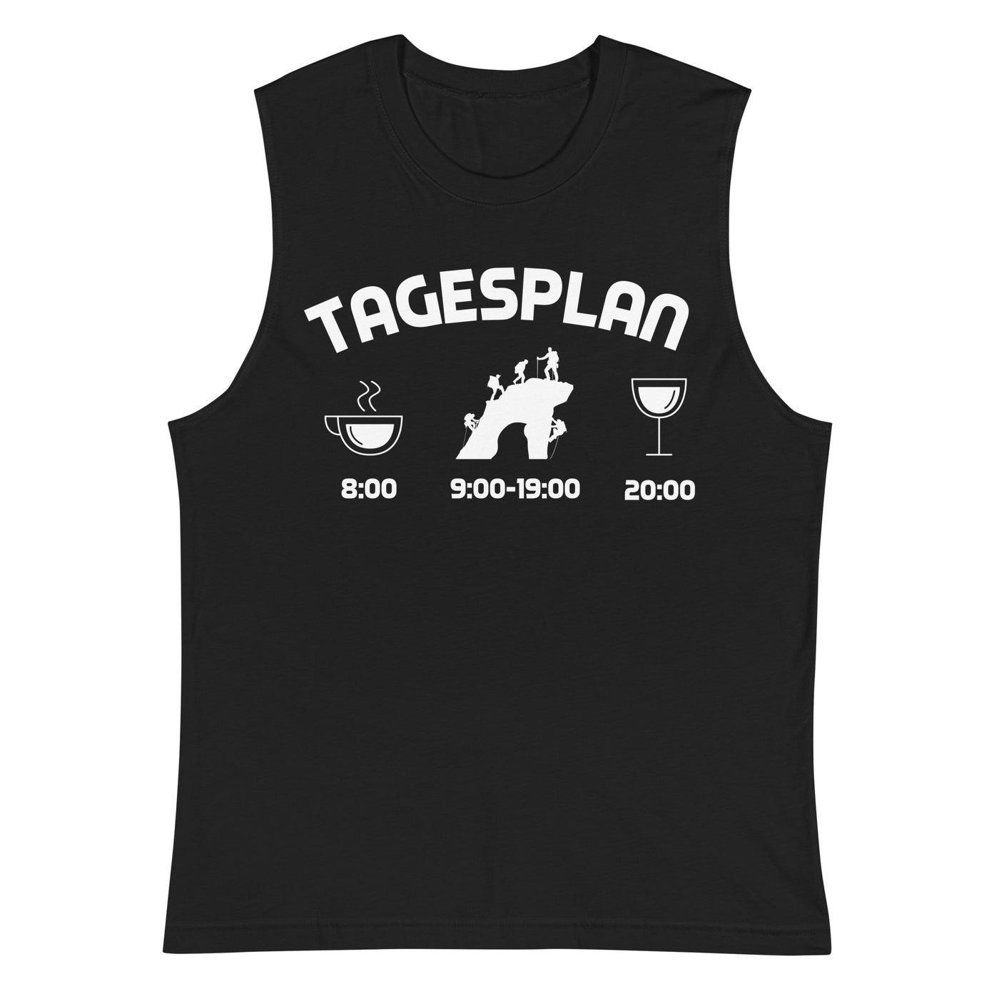 Tagesplan - (K) - Muskelshirt (Unisex) klettern xxx yyy zzz 2XL