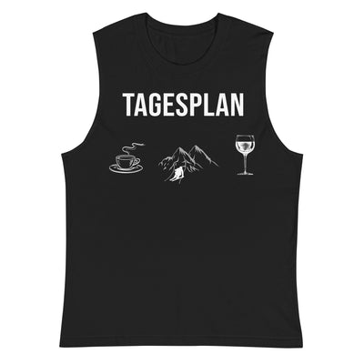 Tagesplan_Kaffee,_Ski_und_Wein_-_(SK) - Unisex Muscle Shirt | Bella + Canvas 3483 xxx yyy zzz 2XL